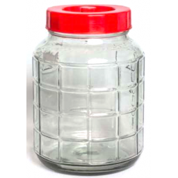 7000 СТЕКЛЯННАЯ БАНКА БОЧОНОК 7000МЛ С ГИДРОЗАМКОМ